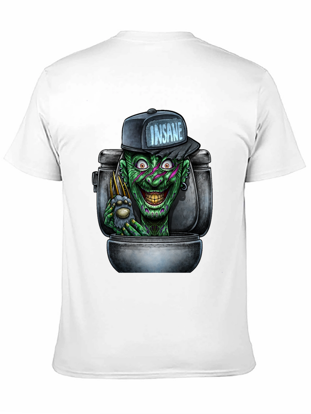 Insane Clown Toilet Monster Graphic T-Shirt