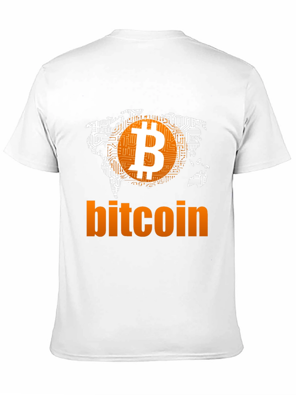 Bitcoin World Map Graphic T-Shirt