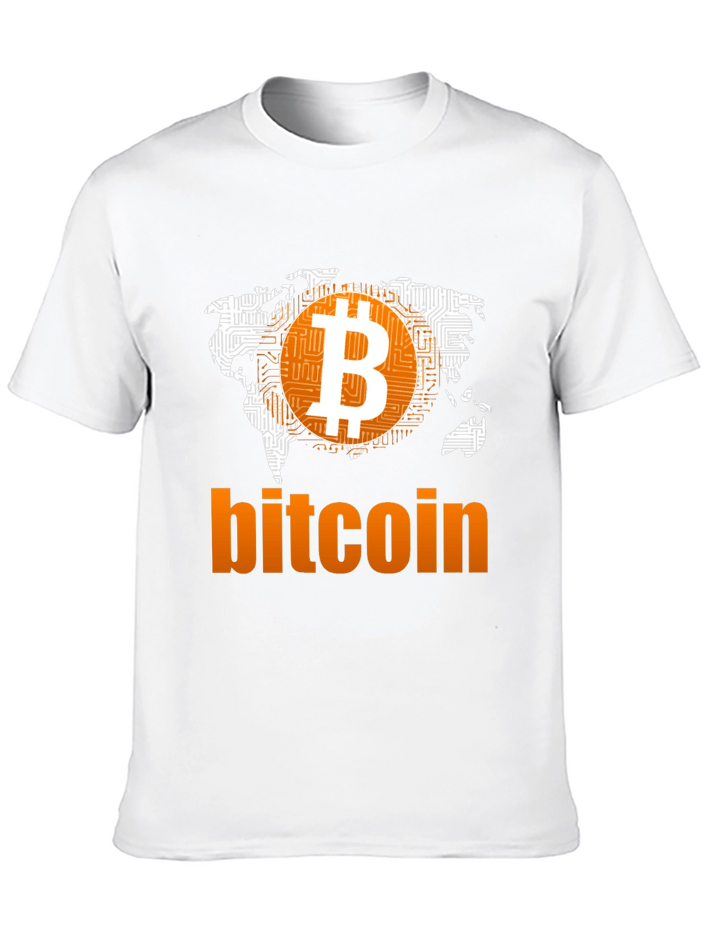 Bitcoin World Map Graphic T-Shirt