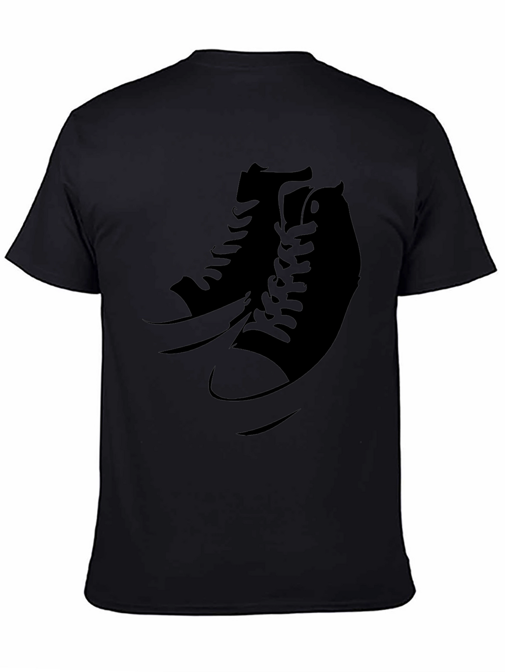 Cool Sneaker Graphic Black T-Shirt