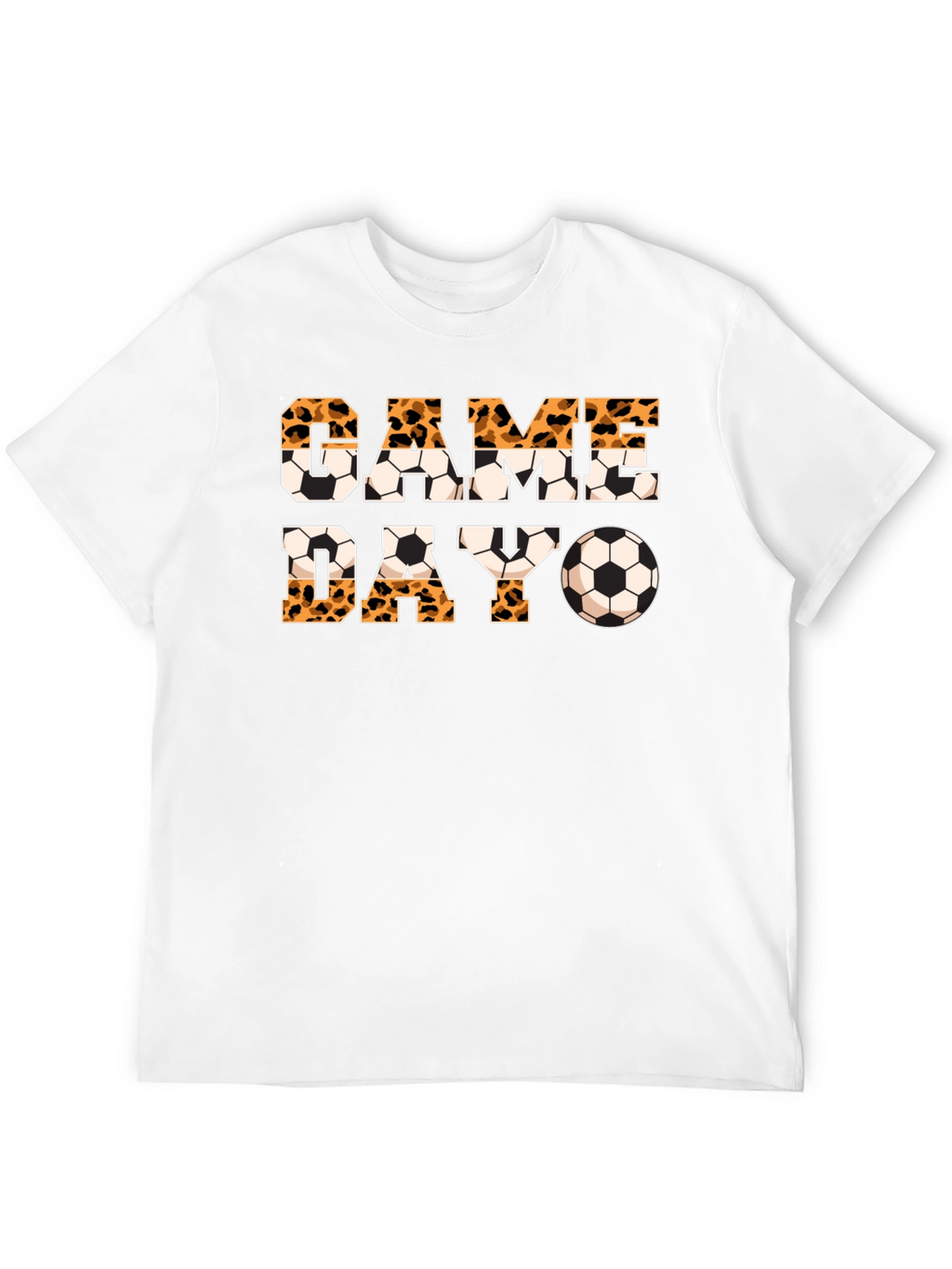 Game Day Leopard Print Soccer T-Shirt