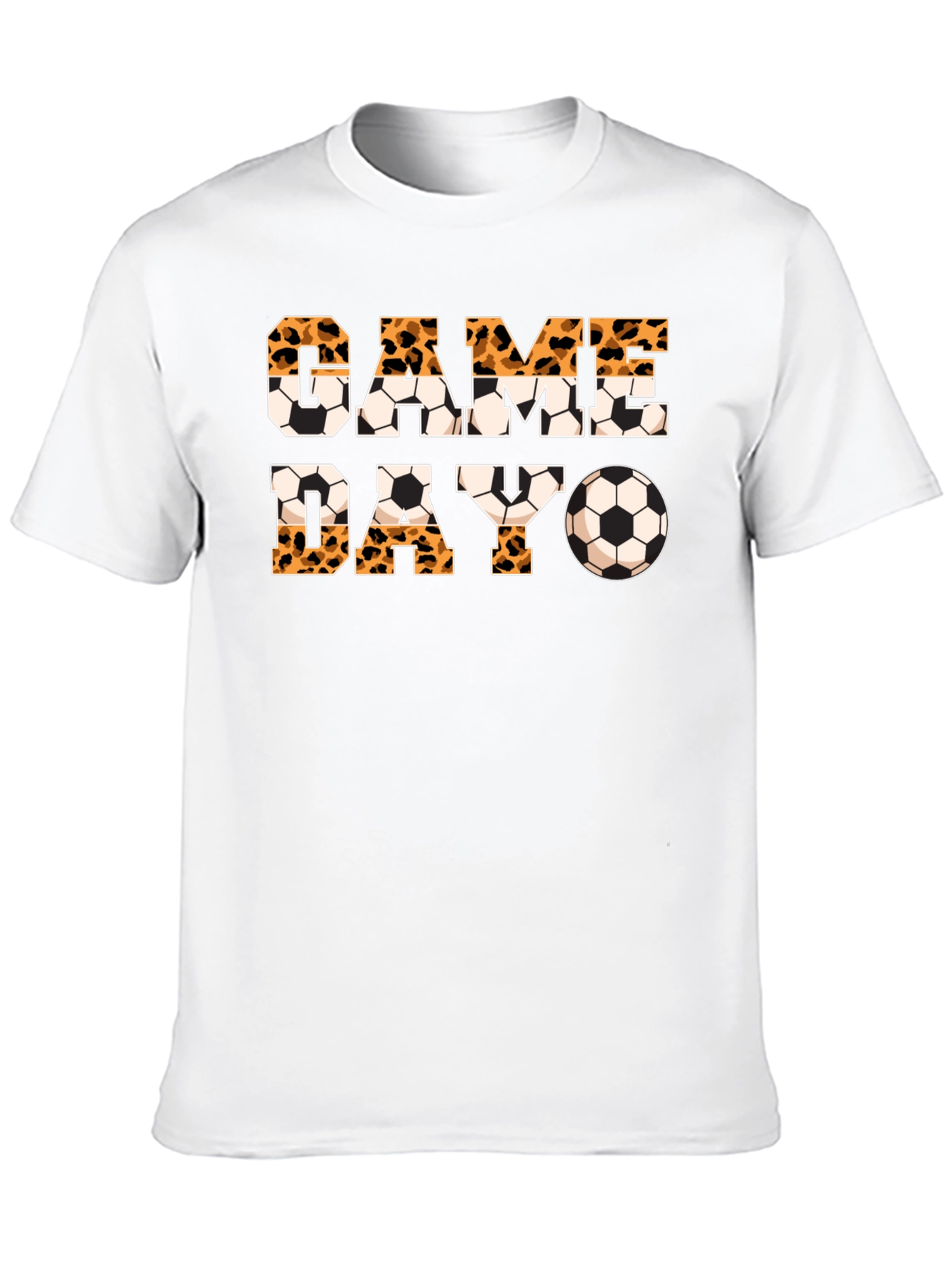 Game Day Leopard Print Soccer T-Shirt
