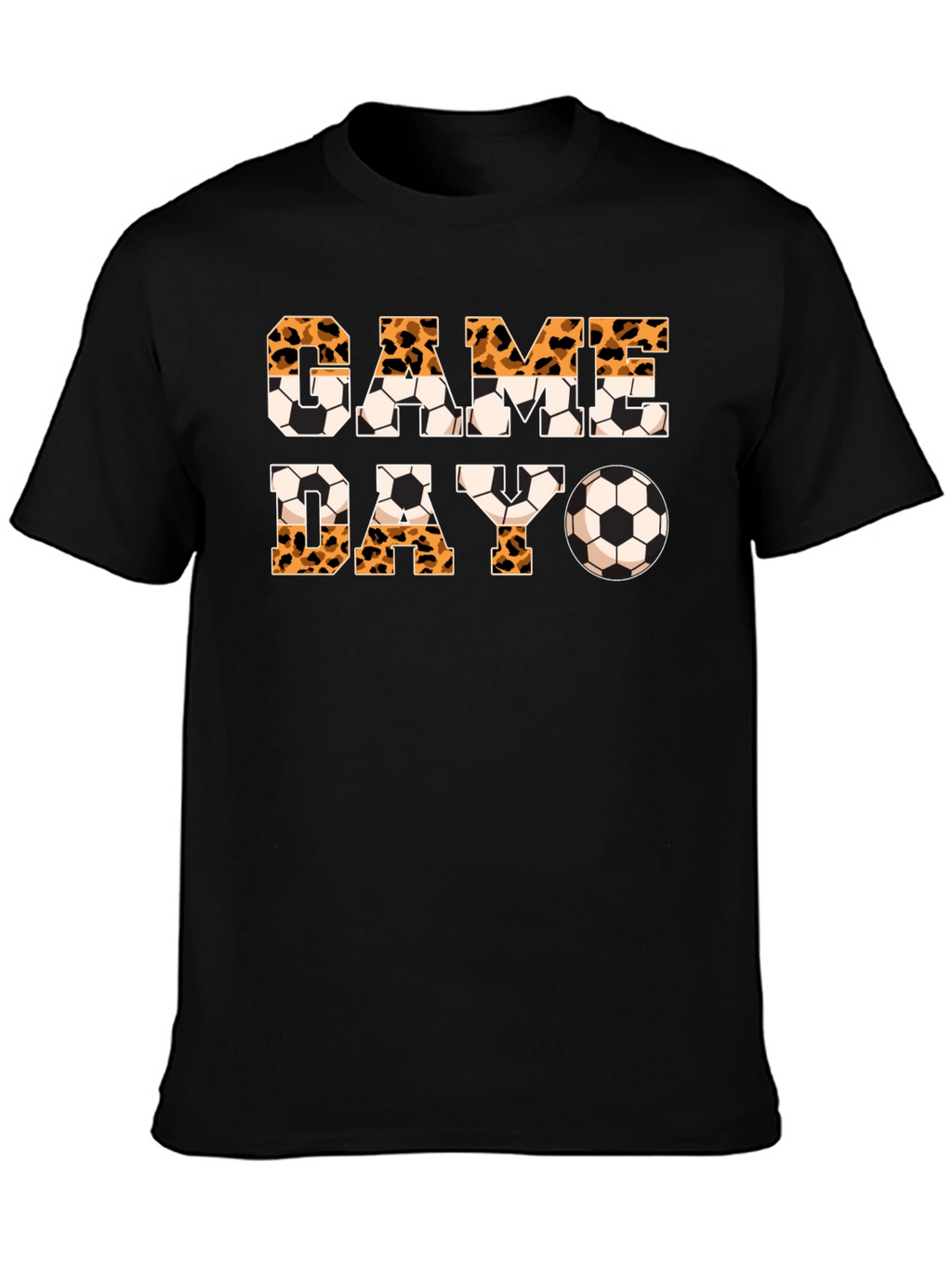 Game Day Leopard Print Soccer T-Shirt