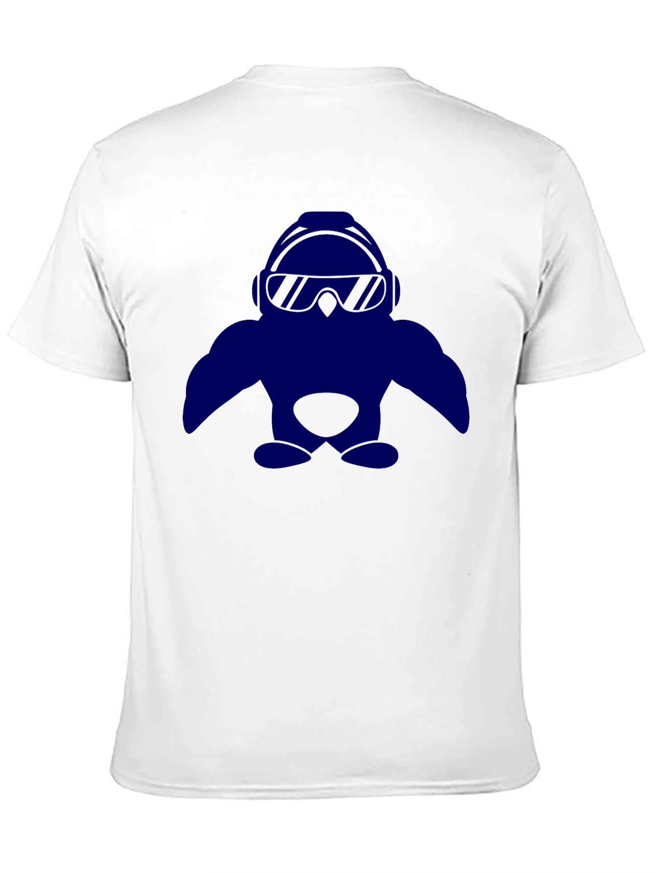 Cool Penguin Graphic Tee - Black