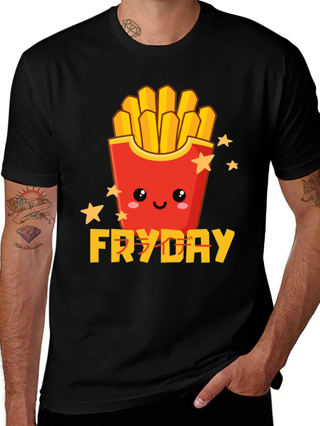 Fryday Graphic Tee - Fun Foodie T-Shirt