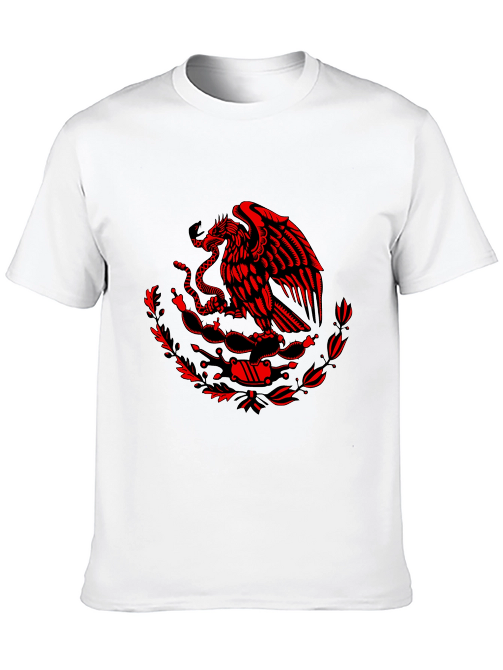 Mexican Eagle Graphic Tee - Black