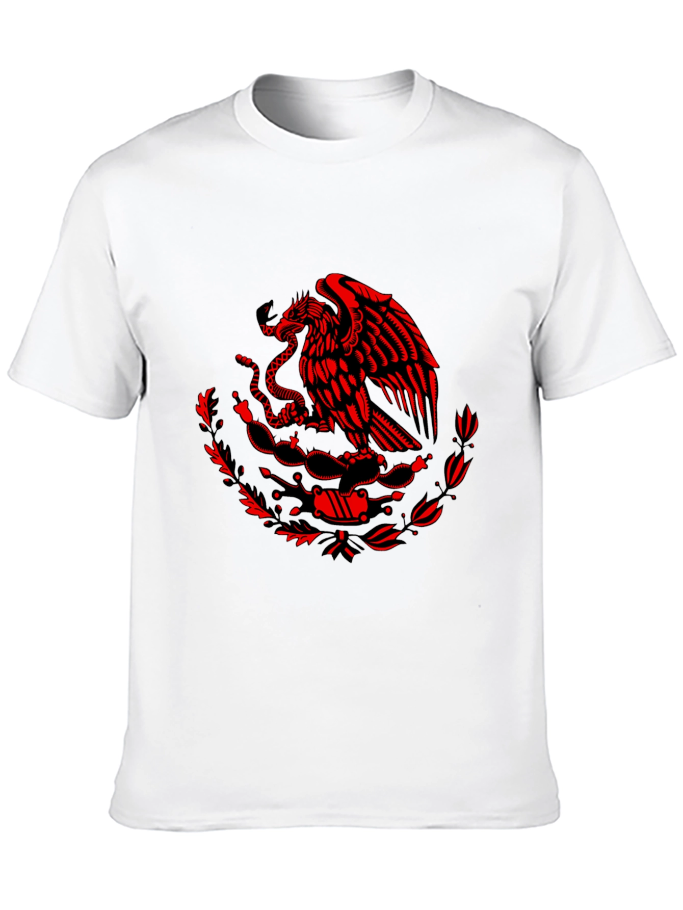 Mexican Eagle Graphic Tee - Black