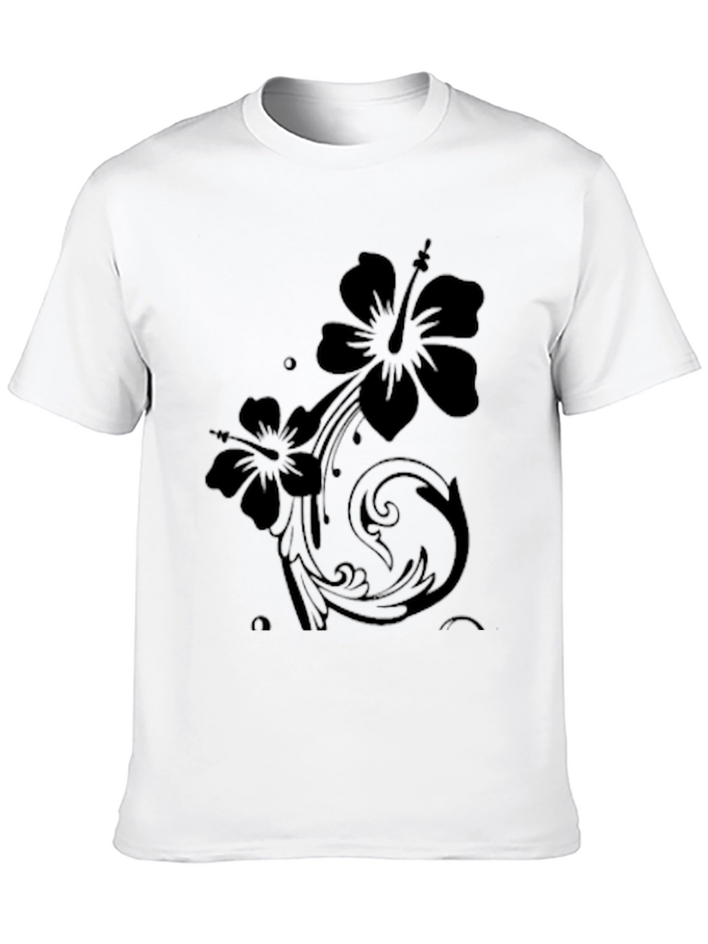 Black Floral Graphic T-Shirt