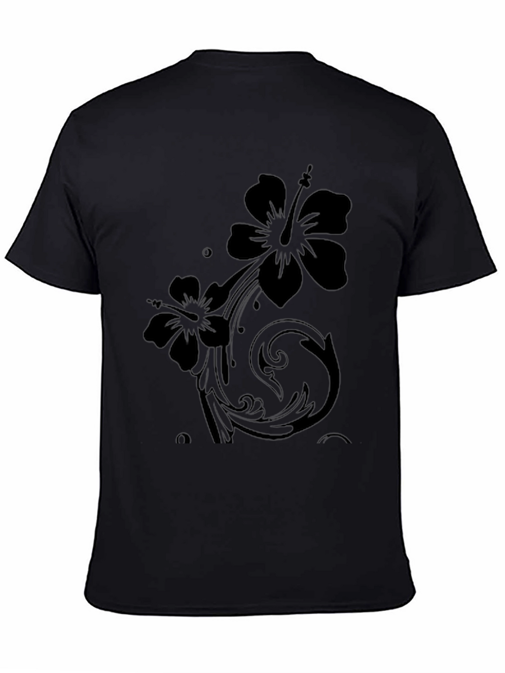 Black Floral Graphic T-Shirt