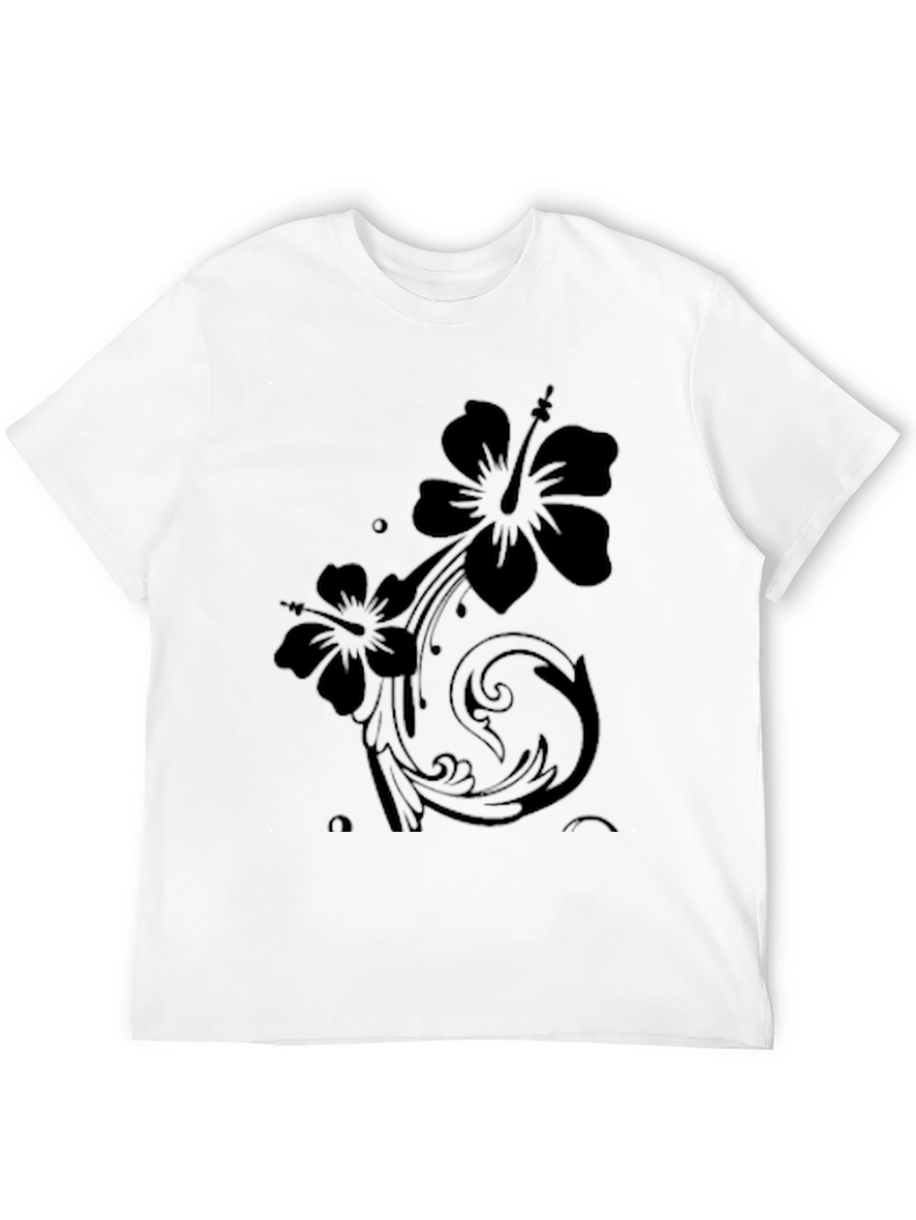 Black Floral Graphic T-Shirt