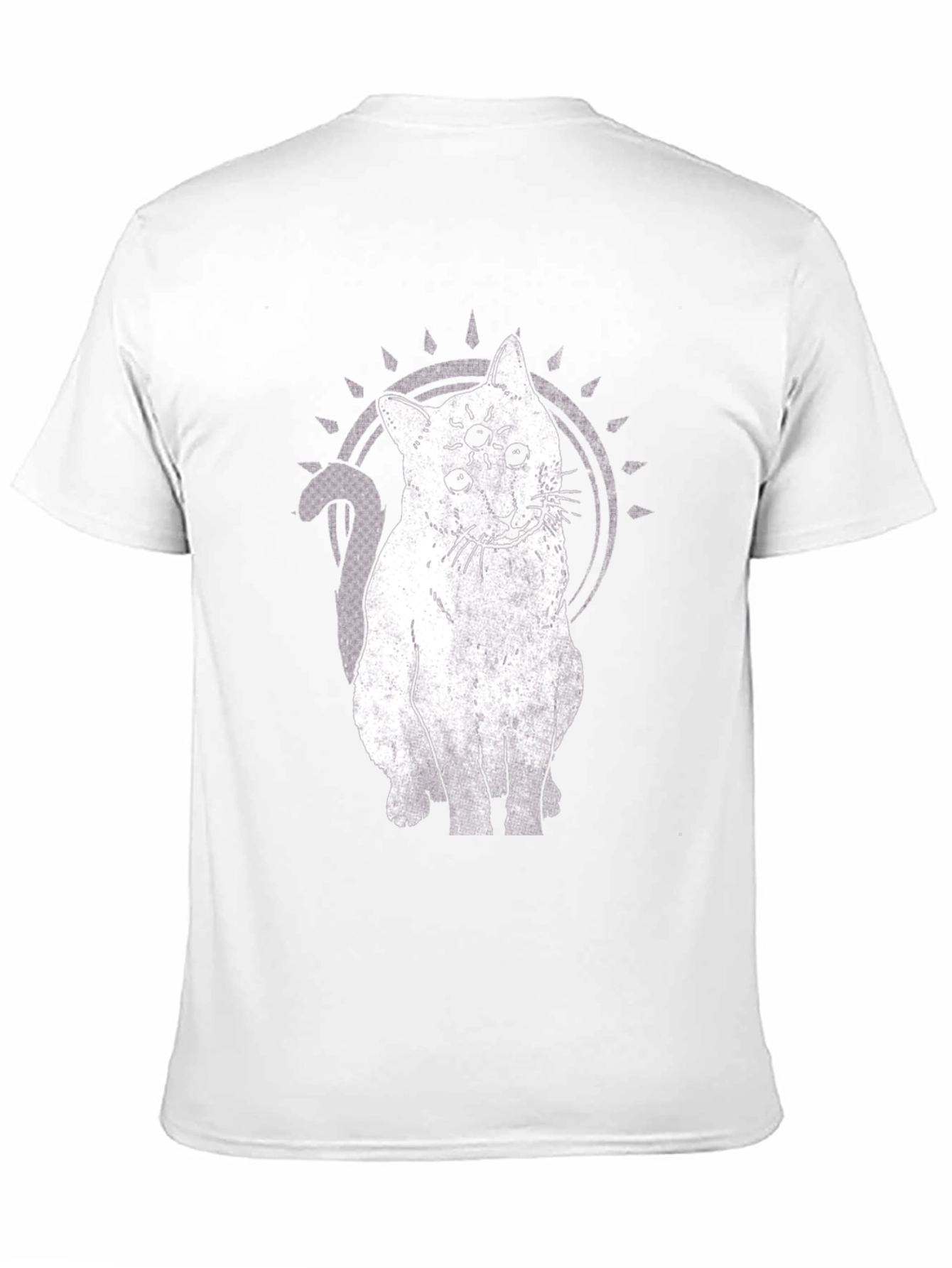 Three-Eyed Cat Graphic Tee - Unisex Black T-Shirt