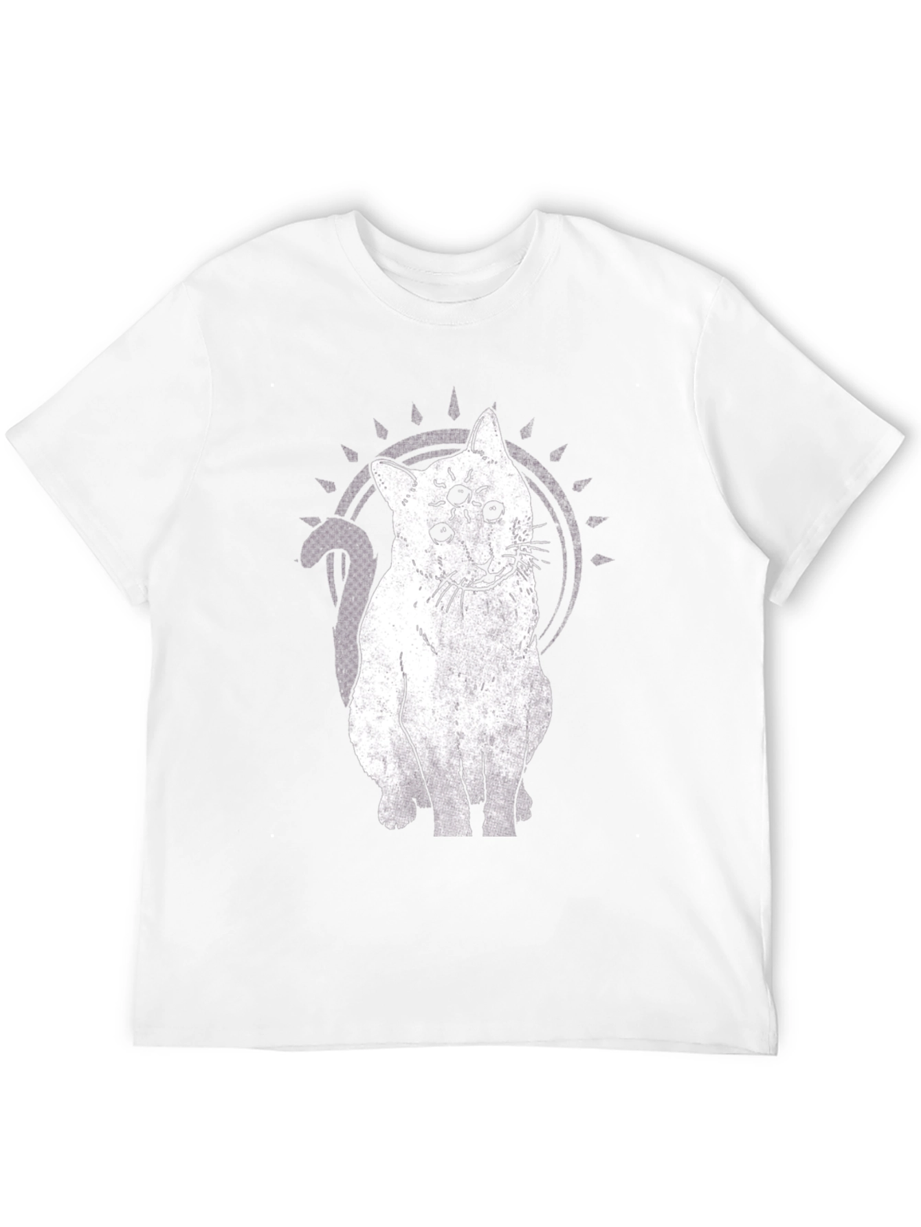 Three-Eyed Cat Graphic Tee - Unisex Black T-Shirt