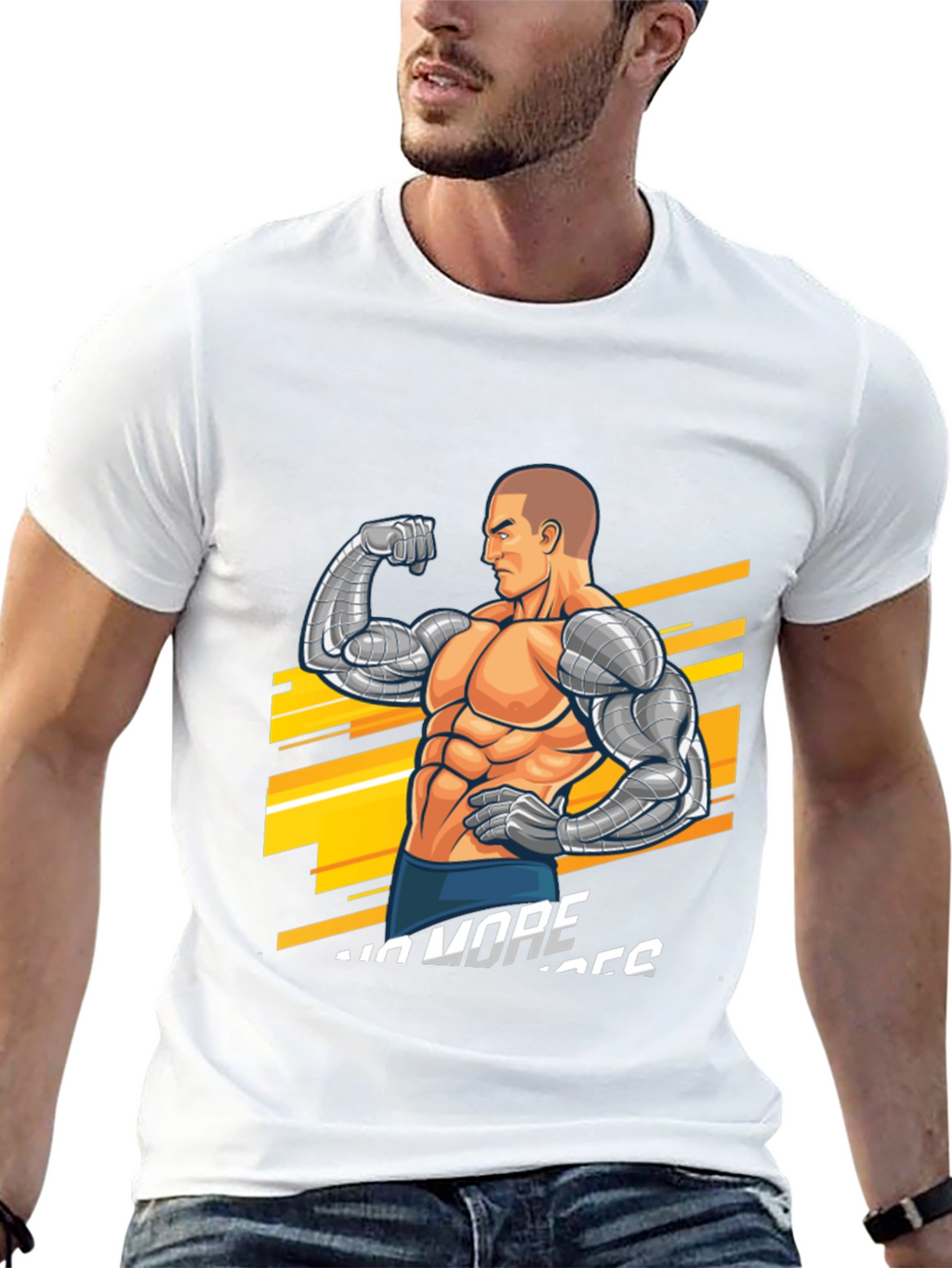 Cyber Muscle Black T-Shirt