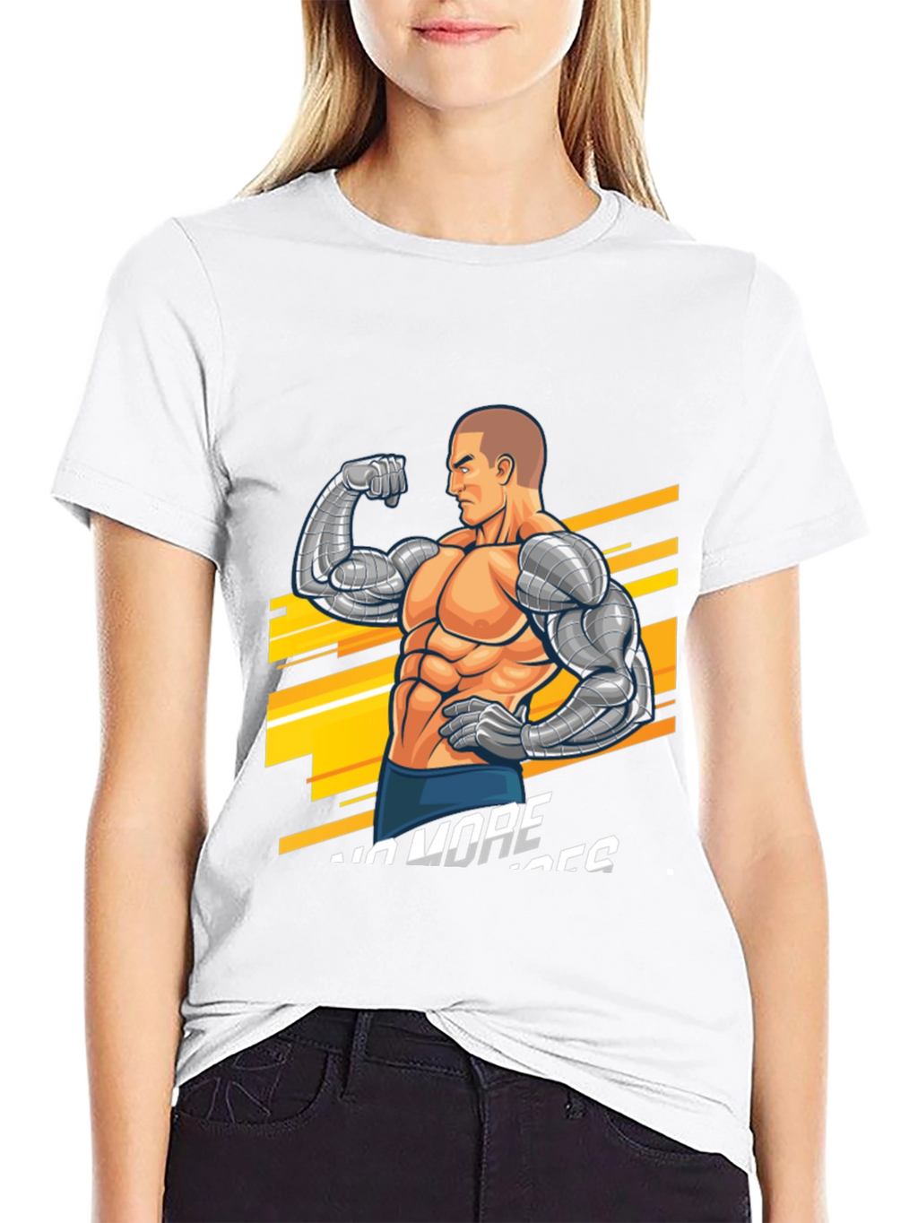 Cyber Muscle Black T-Shirt