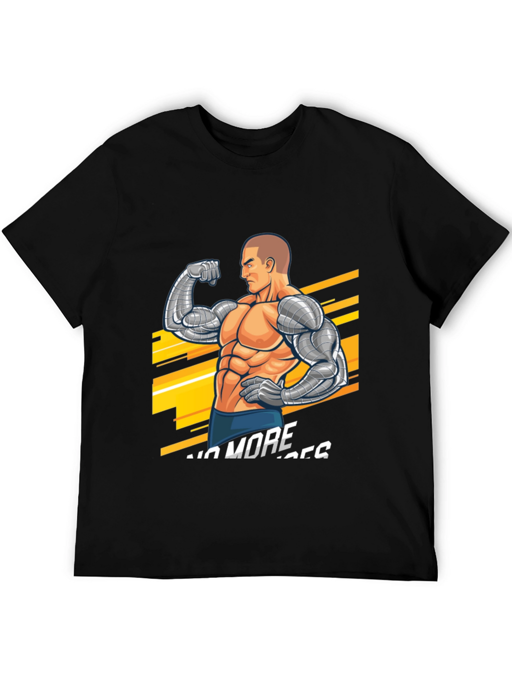 Cyber Muscle Black T-Shirt