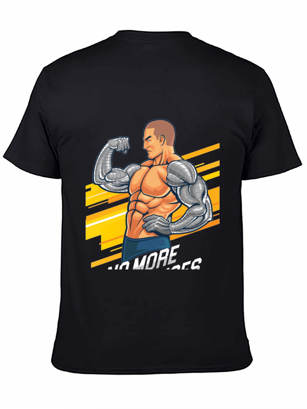 Cyber Muscle Black T-Shirt