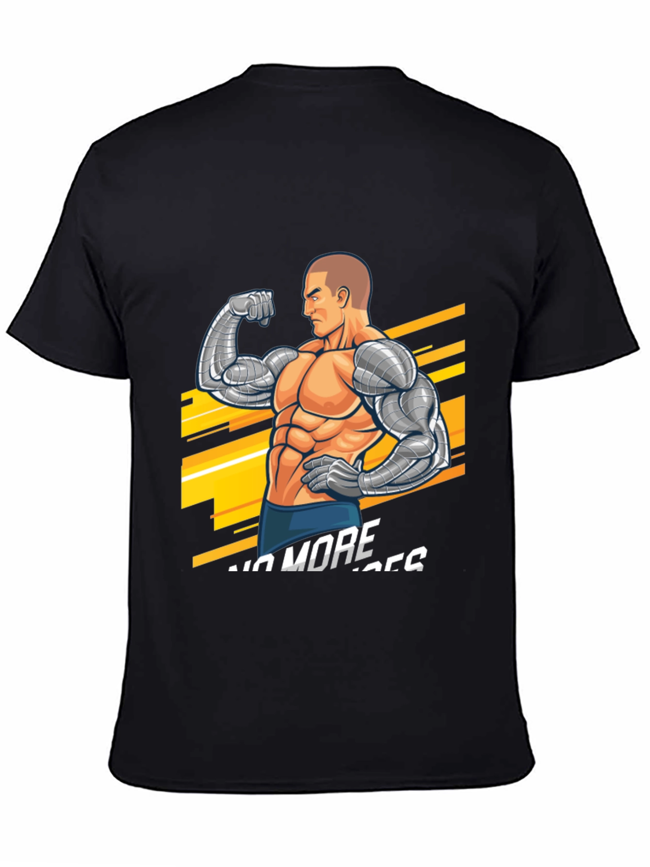 Cyber Muscle Black T-Shirt