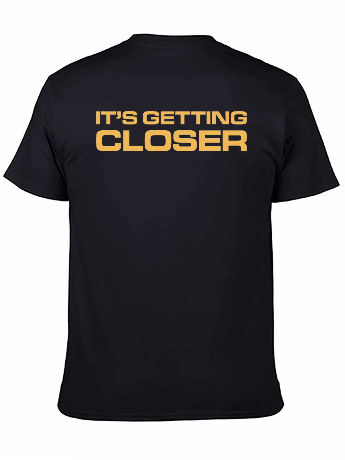Its Getting Closer Black Graphic Tee