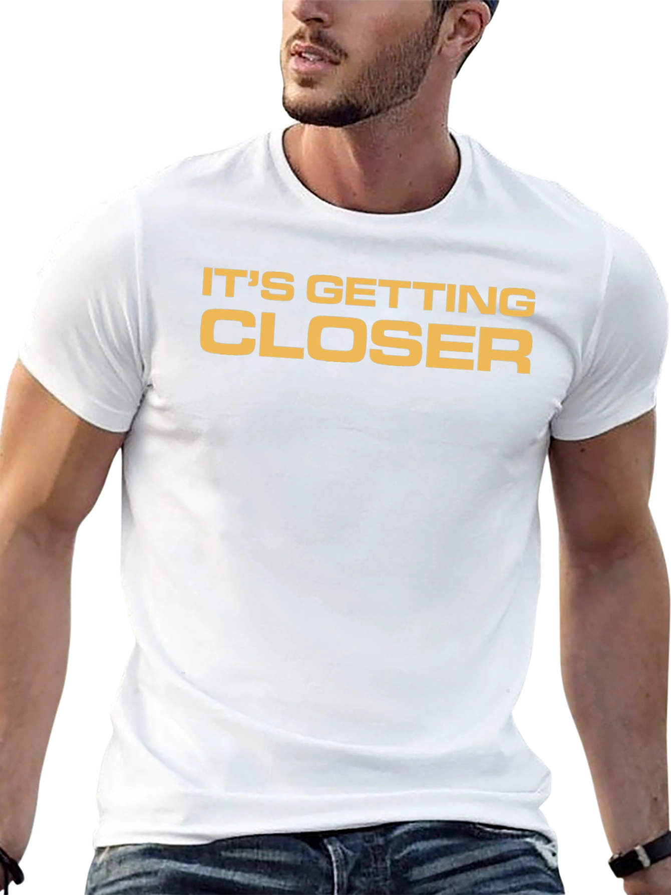 Its Getting Closer Black Graphic Tee