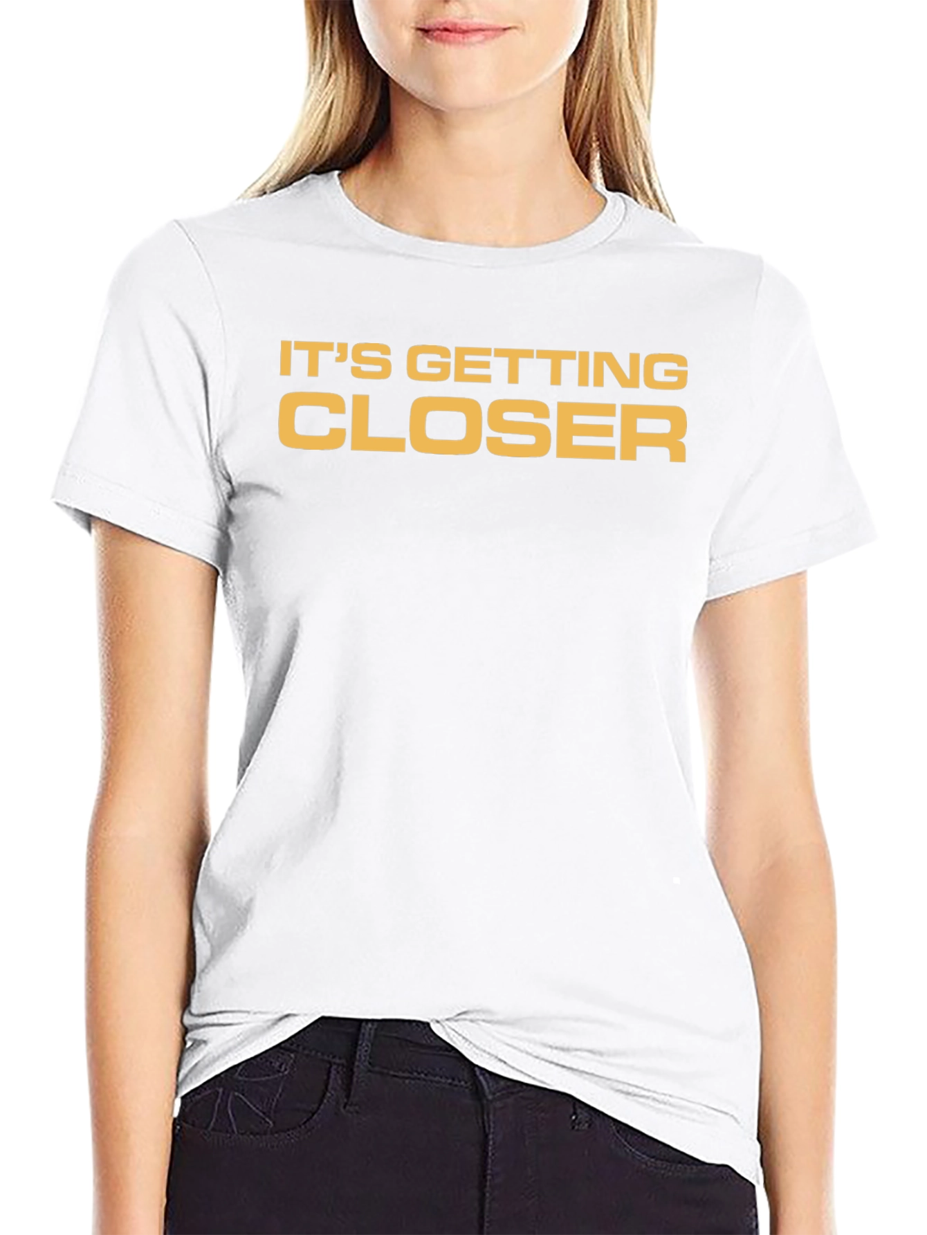 Its Getting Closer Black Graphic Tee