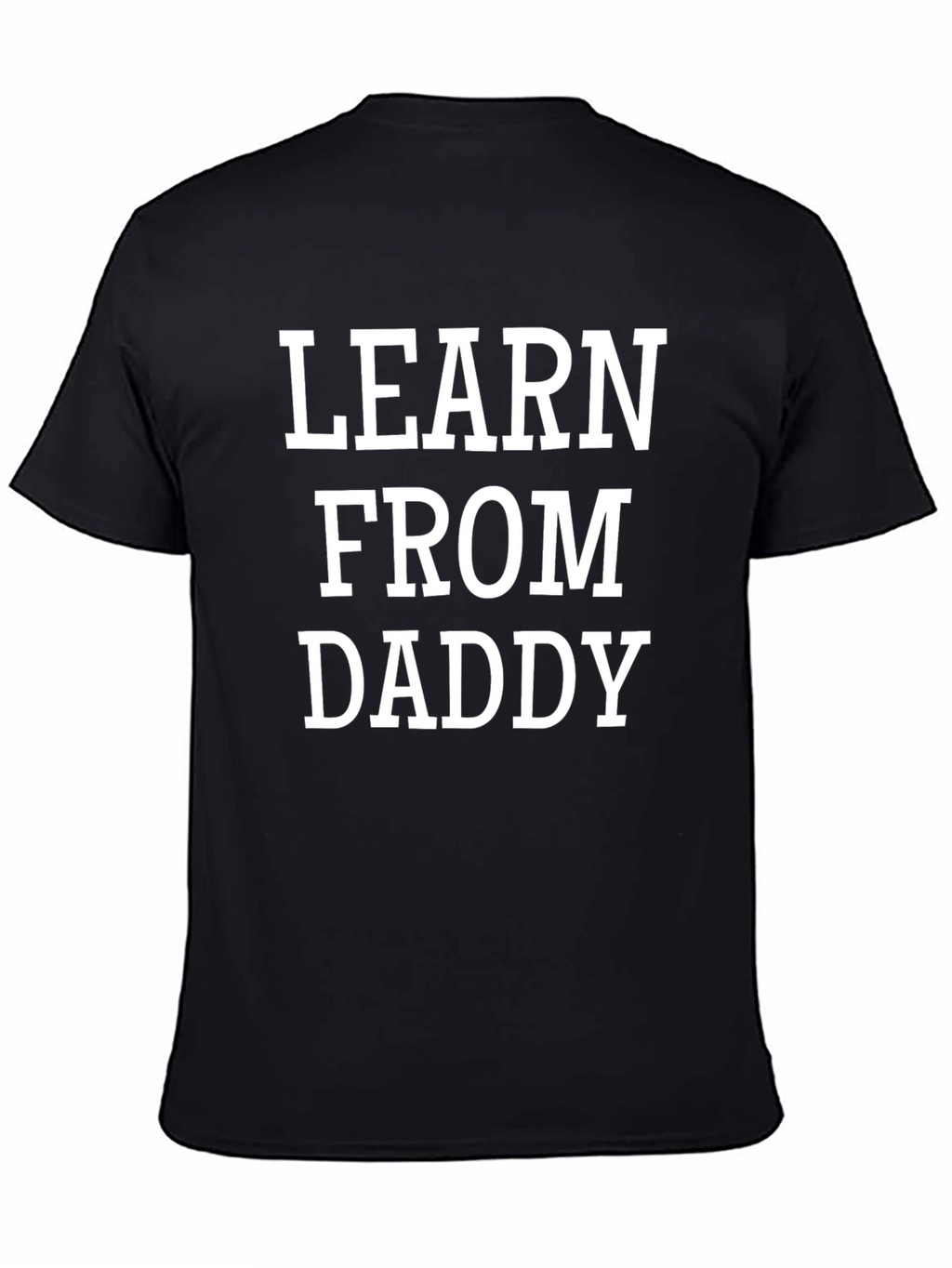 Learn From Daddy Graphic Tee - Black