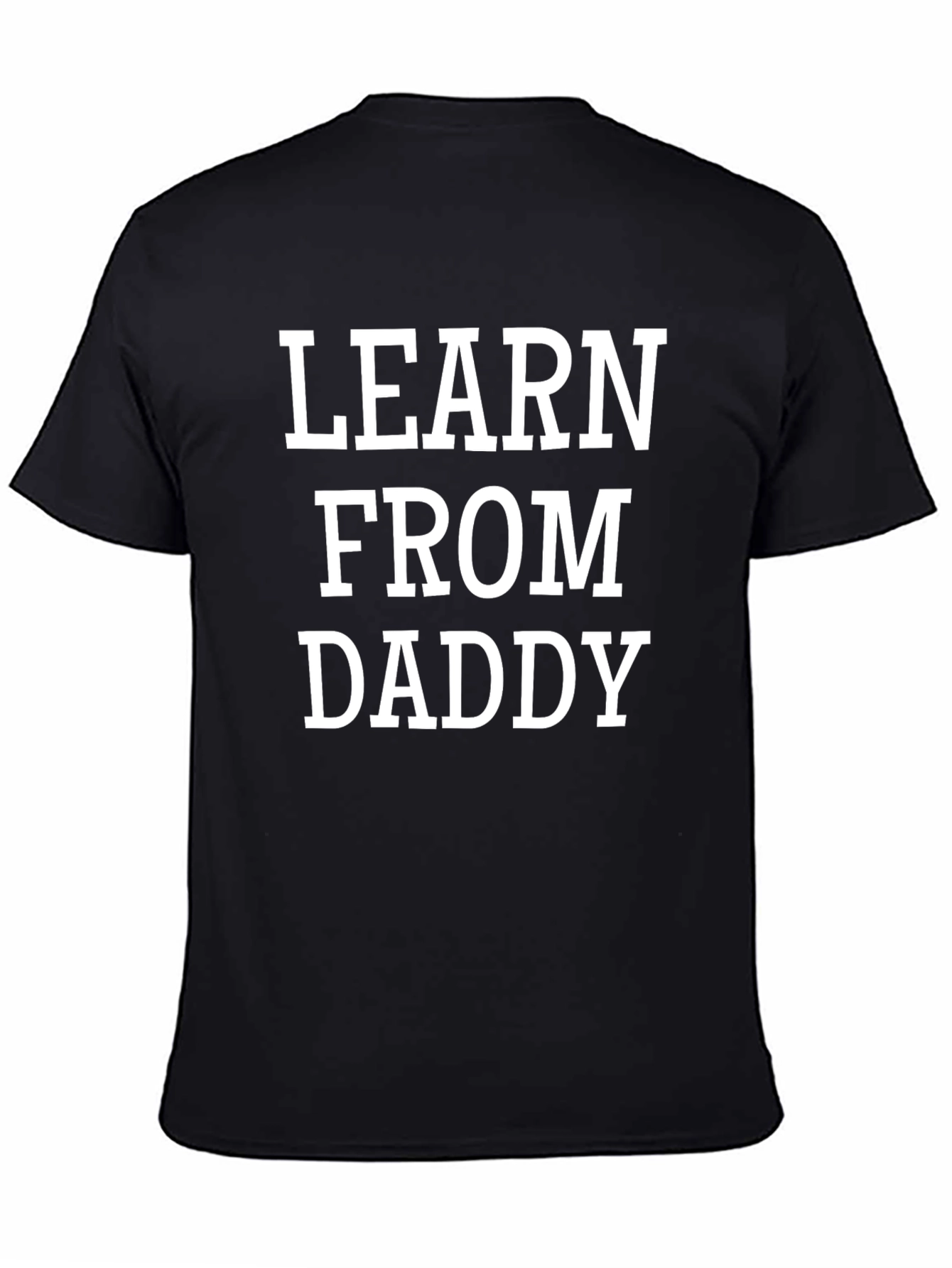 Learn From Daddy Graphic Tee - Black