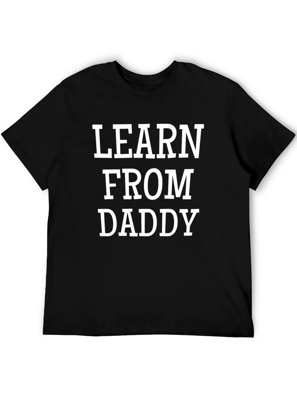 Learn From Daddy Graphic Tee - Black
