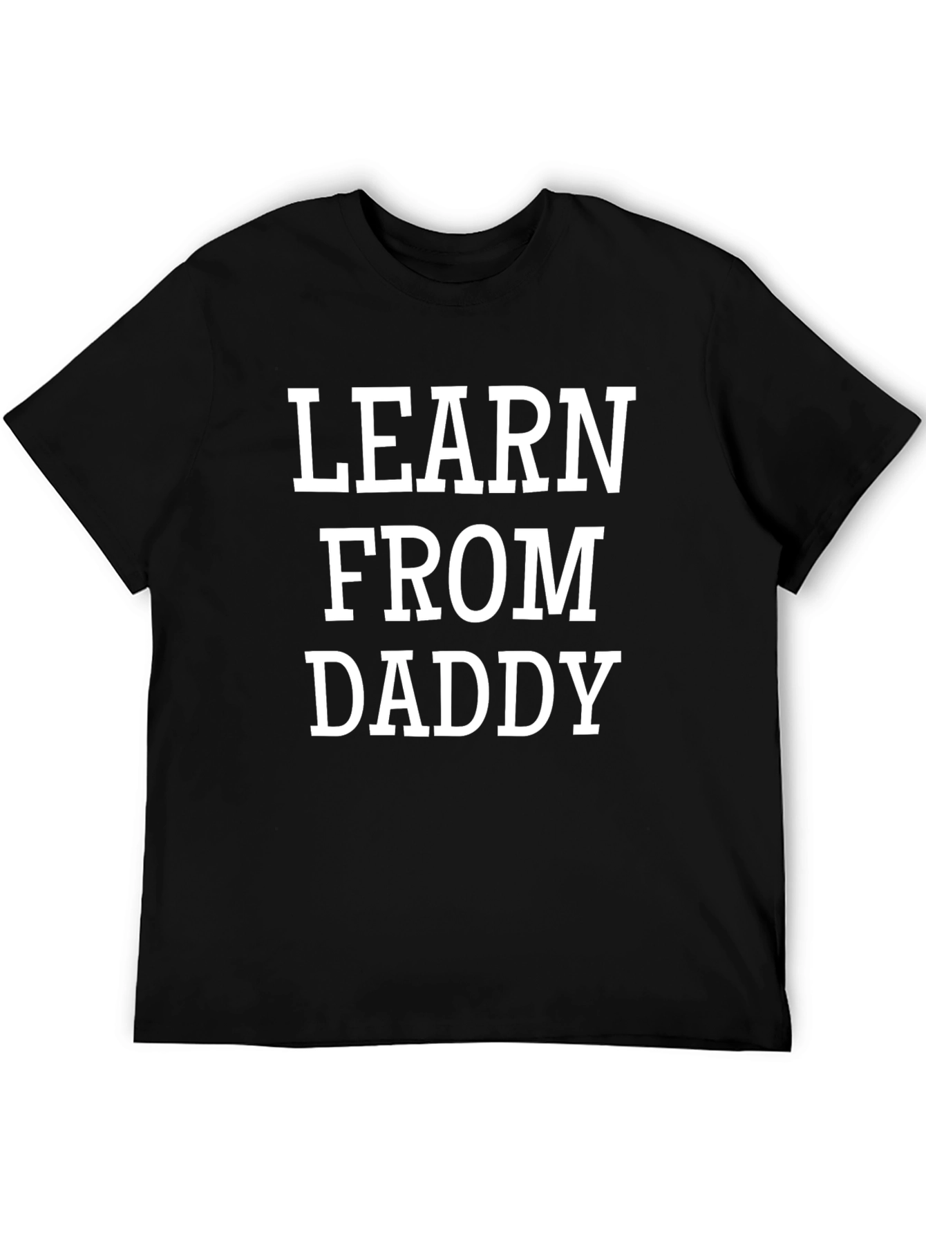 Learn From Daddy Graphic Tee - Black