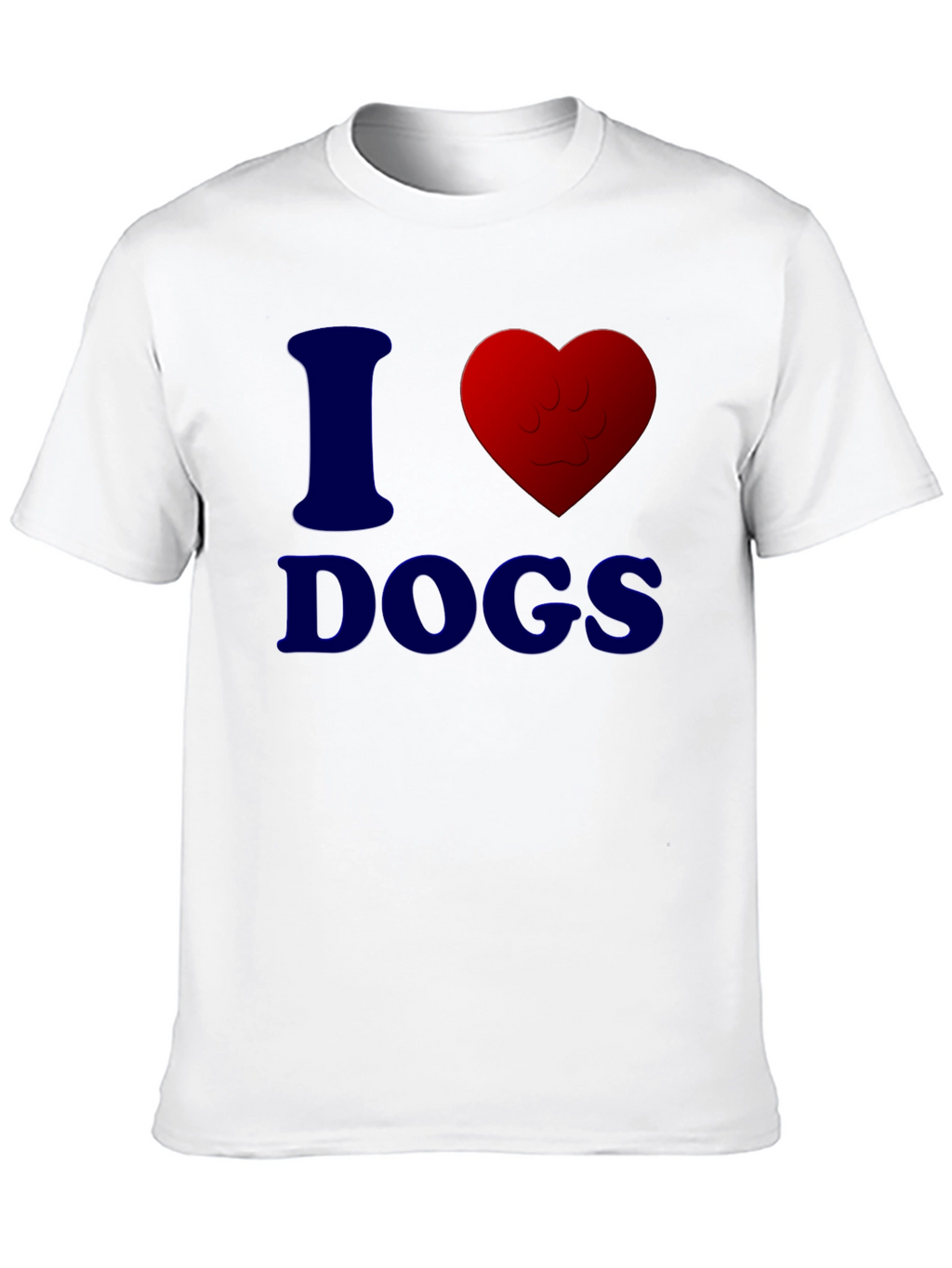 I Heart Dogs T-Shirt - Casual Comfort Tee