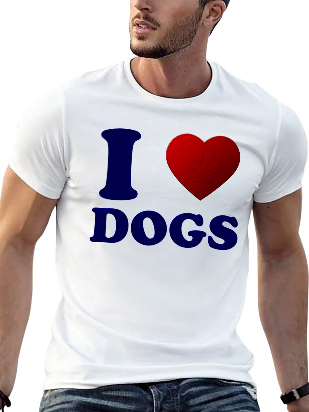 I Heart Dogs T-Shirt - Casual Comfort Tee