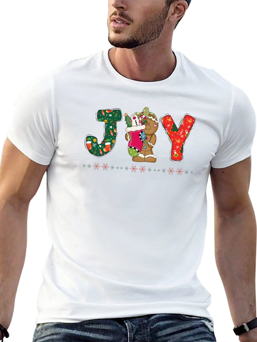 Festive JOY Christmas Graphic Tee