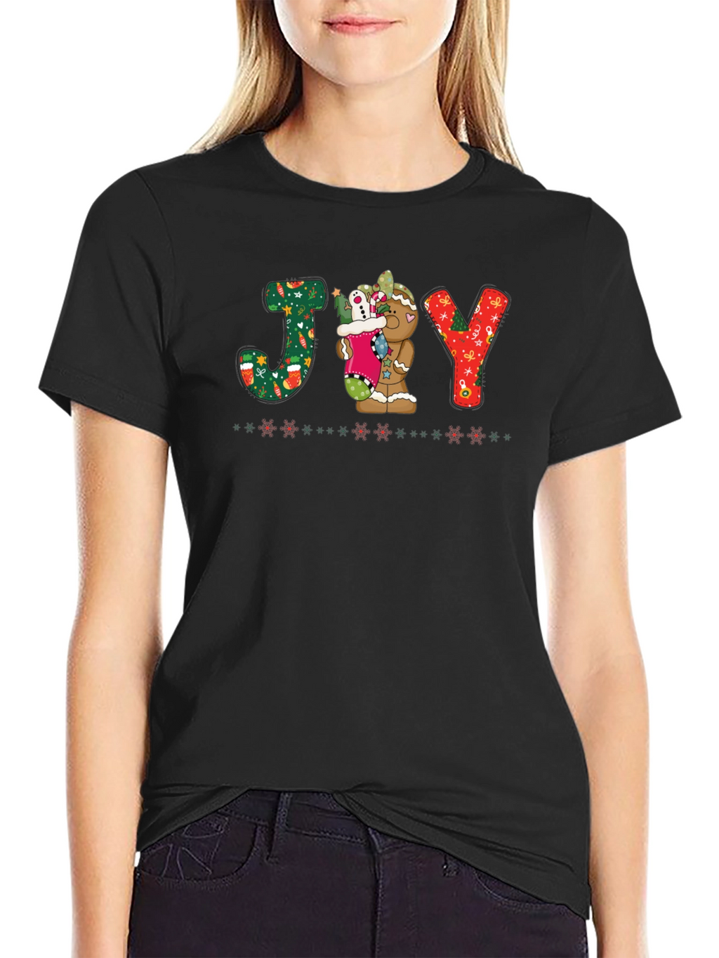 Festive JOY Christmas Graphic Tee