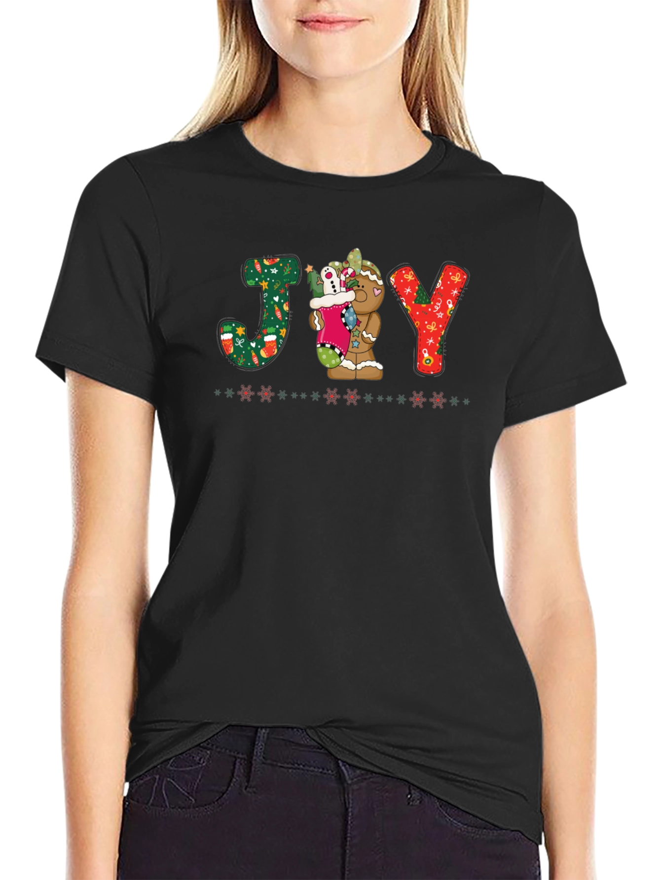 Festive JOY Christmas Graphic Tee
