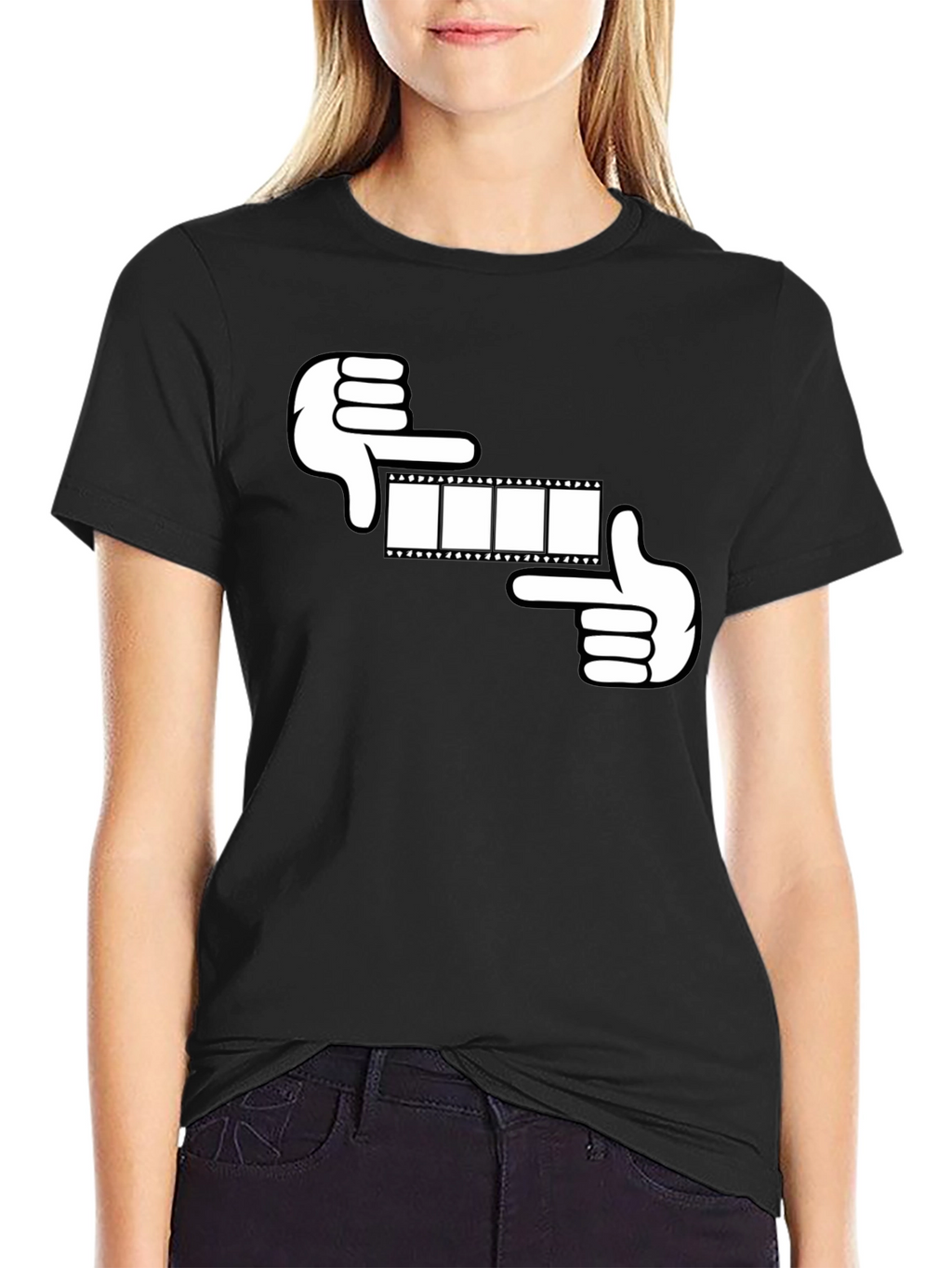 Film Frame Graphic Tee - Black