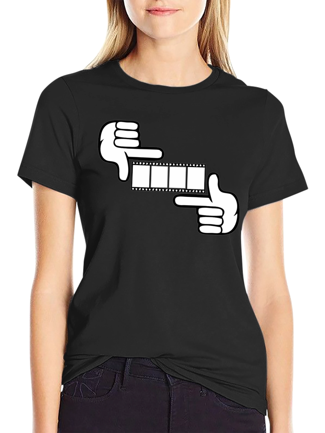 Film Frame Graphic Tee - Black