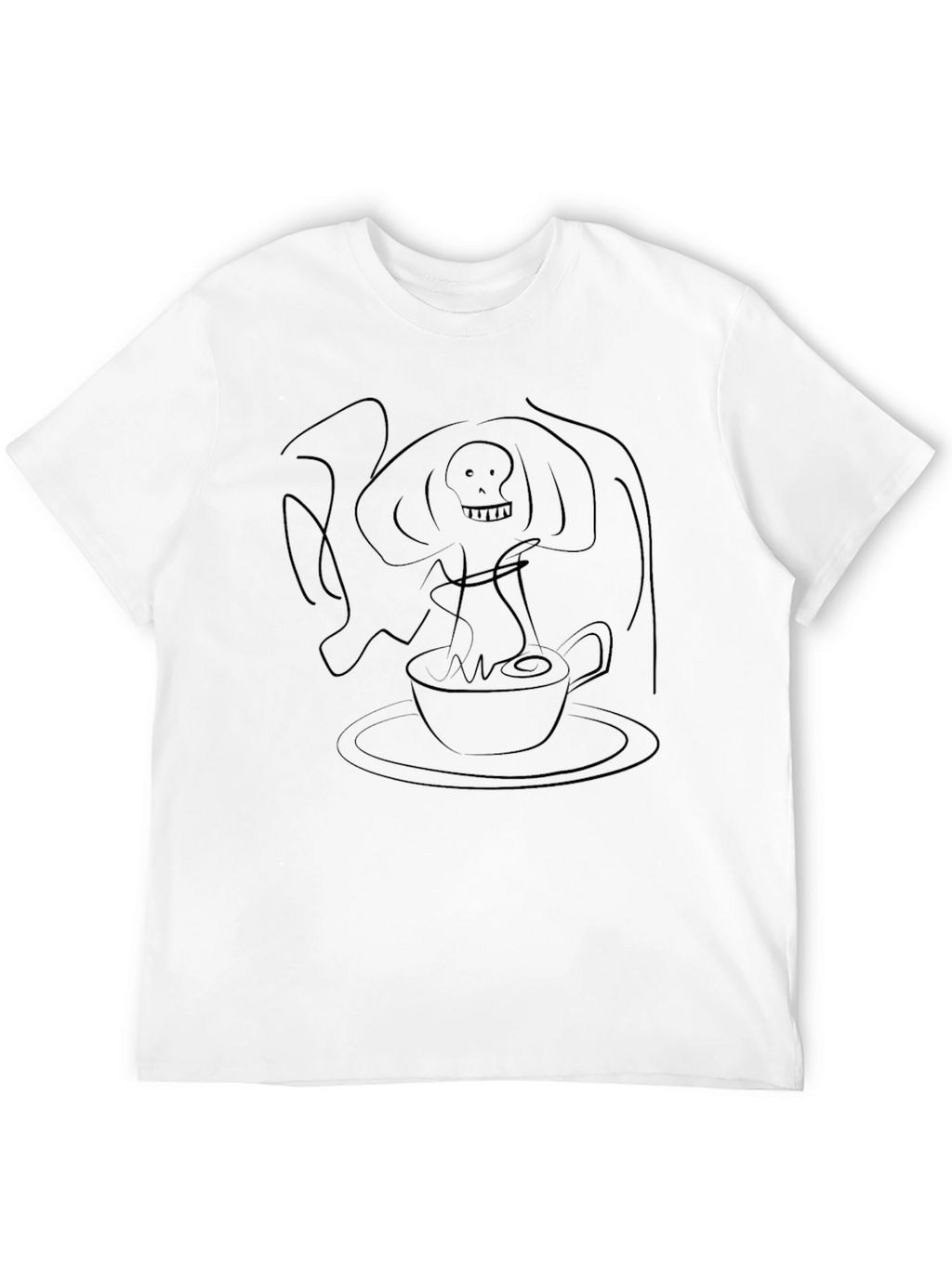 Grim Reaper Coffee T-Shirt - Black Graphic Tee