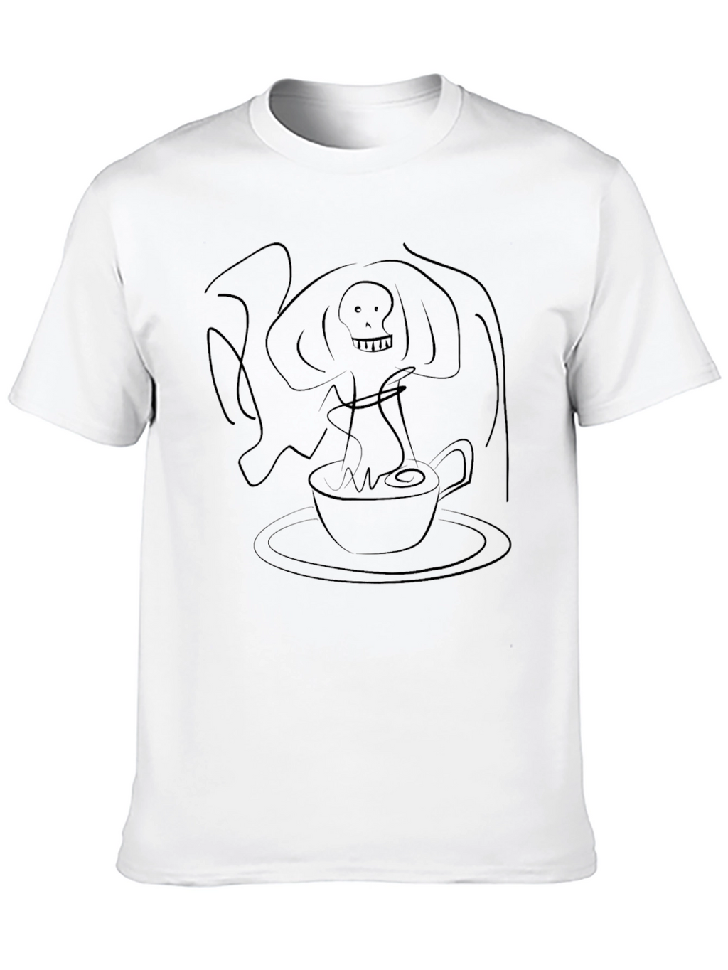 Grim Reaper Coffee T-Shirt - Black Graphic Tee