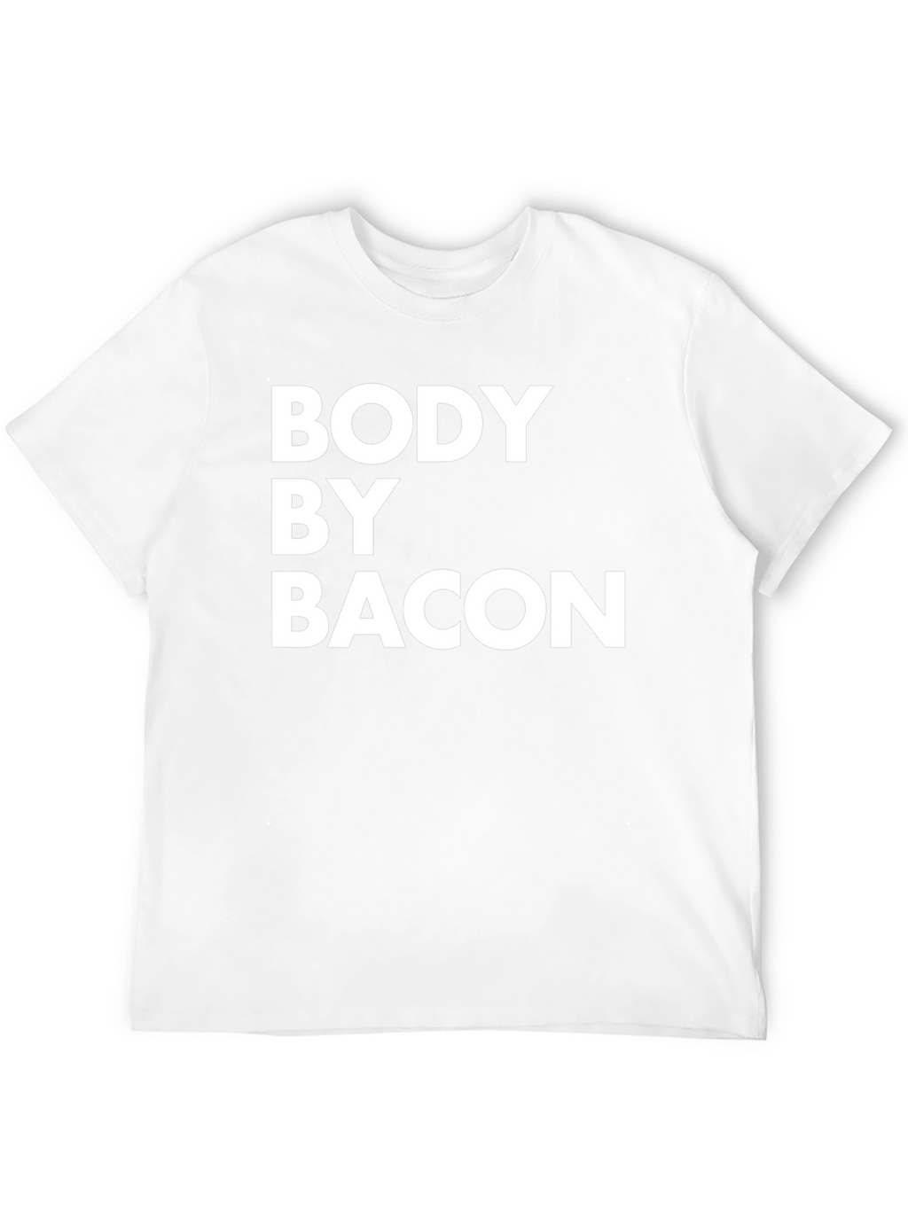 Body By Bacon Black T-Shirt - Funny Foodie Tee