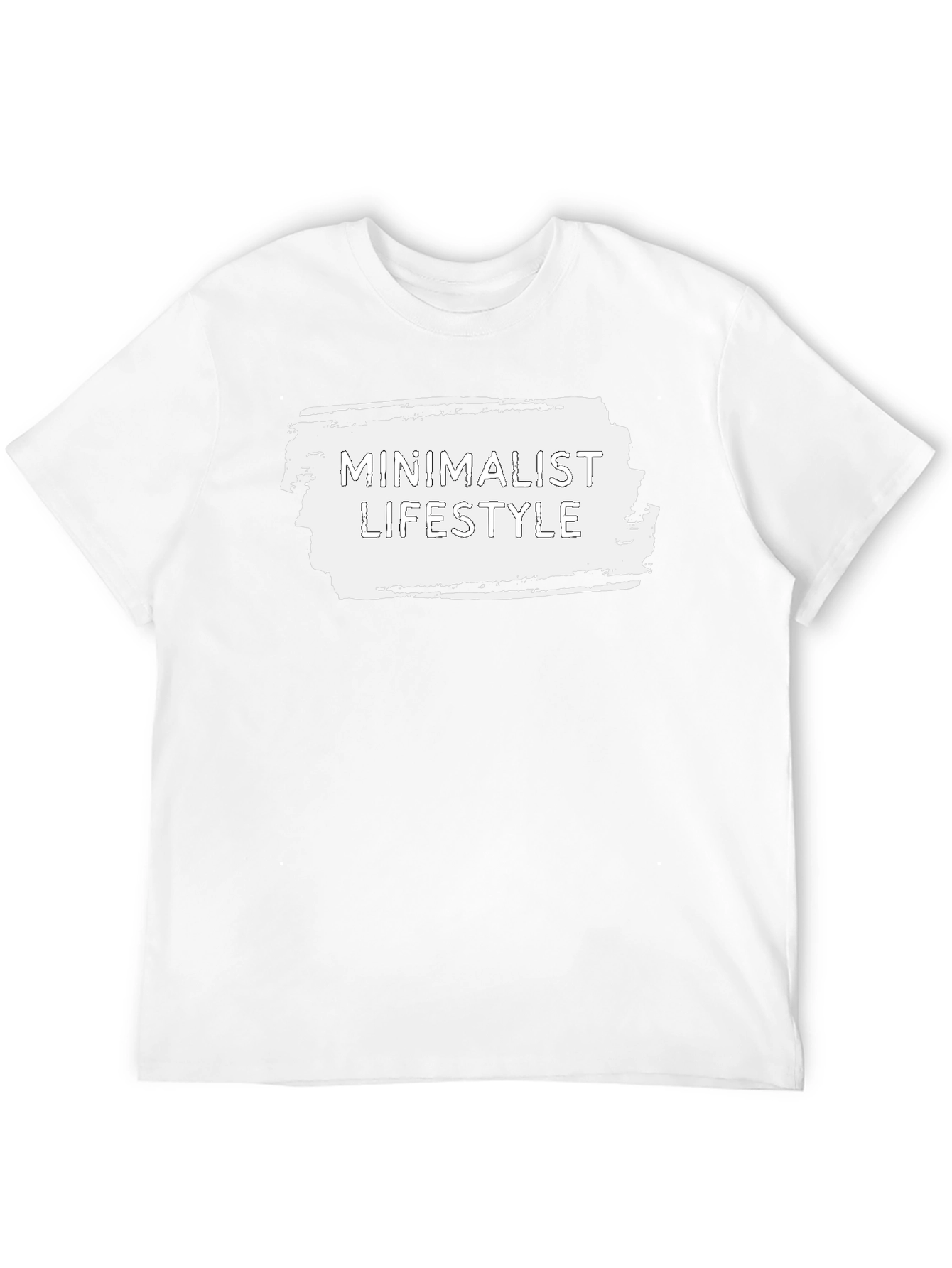 Minimalist Lifestyle Graphic Tee - Black Cotton