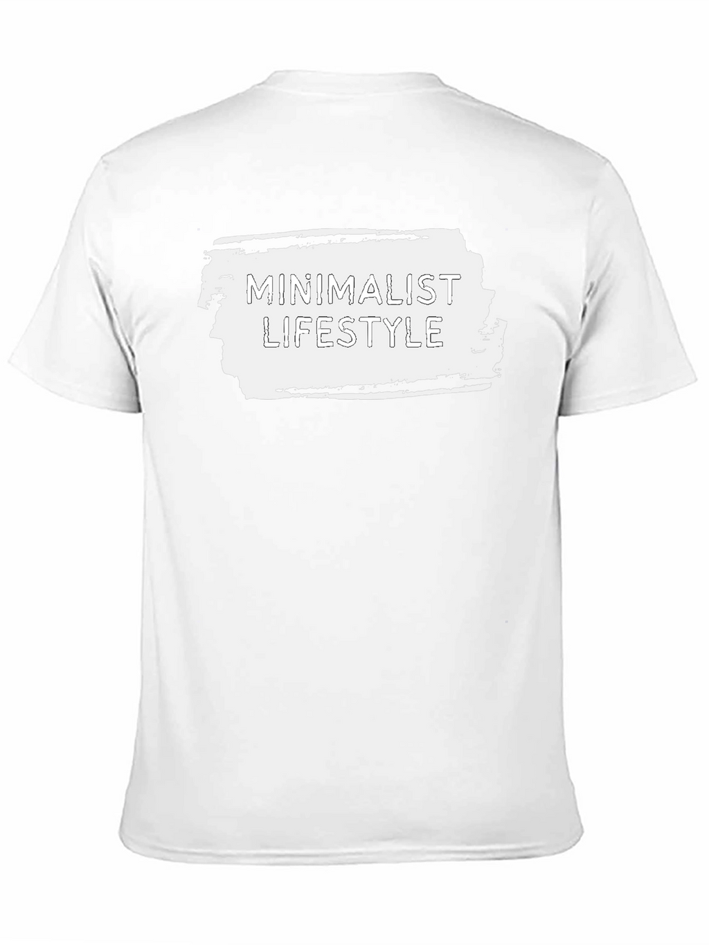 Minimalist Lifestyle Graphic Tee - Black Cotton