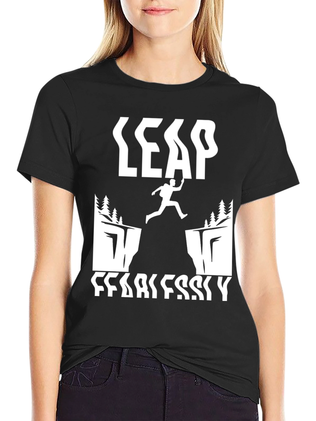 Leap Fearlessly Graphic T-Shirt - Mens