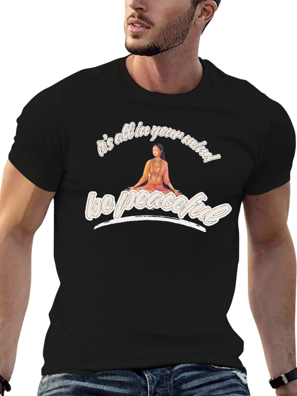 Be Peaceful T-Shirt - Mind Over Matter Yoga Tee