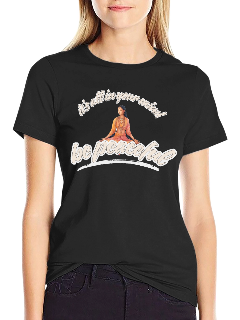 Be Peaceful T-Shirt - Mind Over Matter Yoga Tee