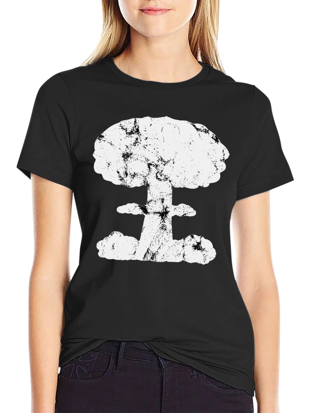 Atomic Explosion Graphic T-Shirt - Black