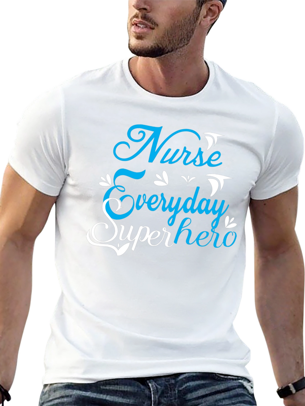 Nurse Everyday Superhero Graphic Tee