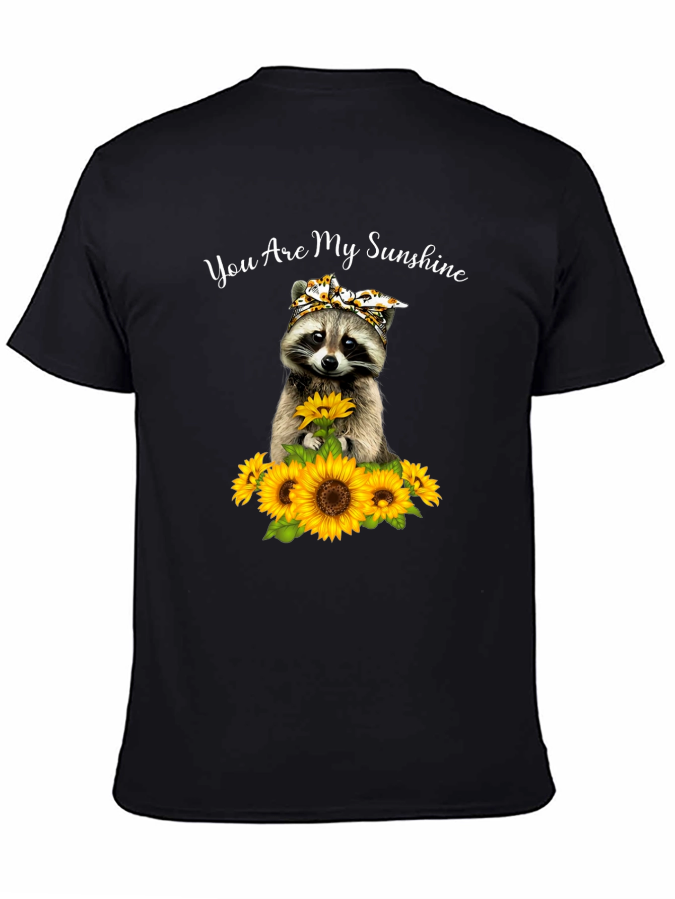 Raccoon Sunflower Graphic Tee - You Are My Sunshine T-Shirt