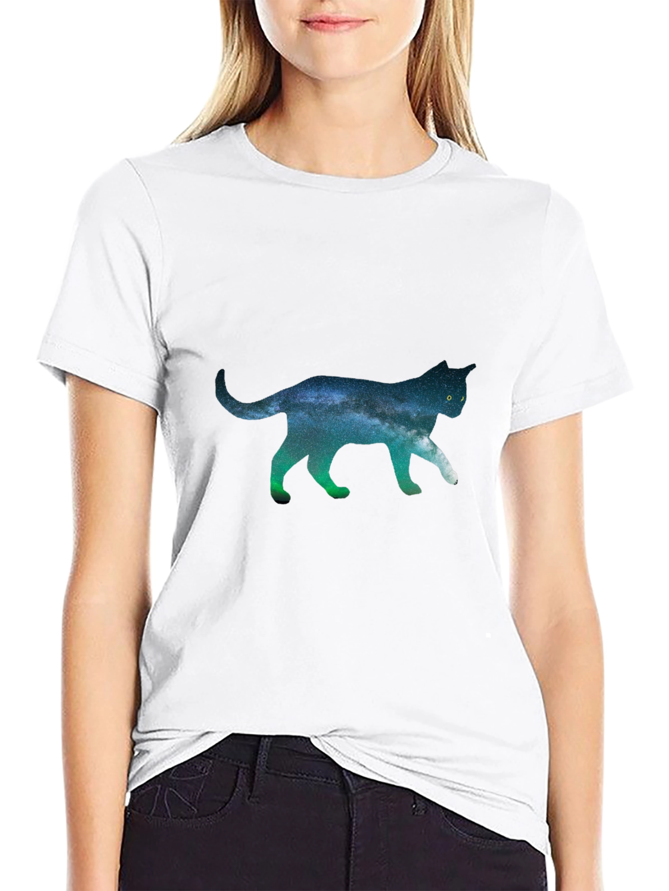 Galaxy Cat T-Shirt - Unique Space Design