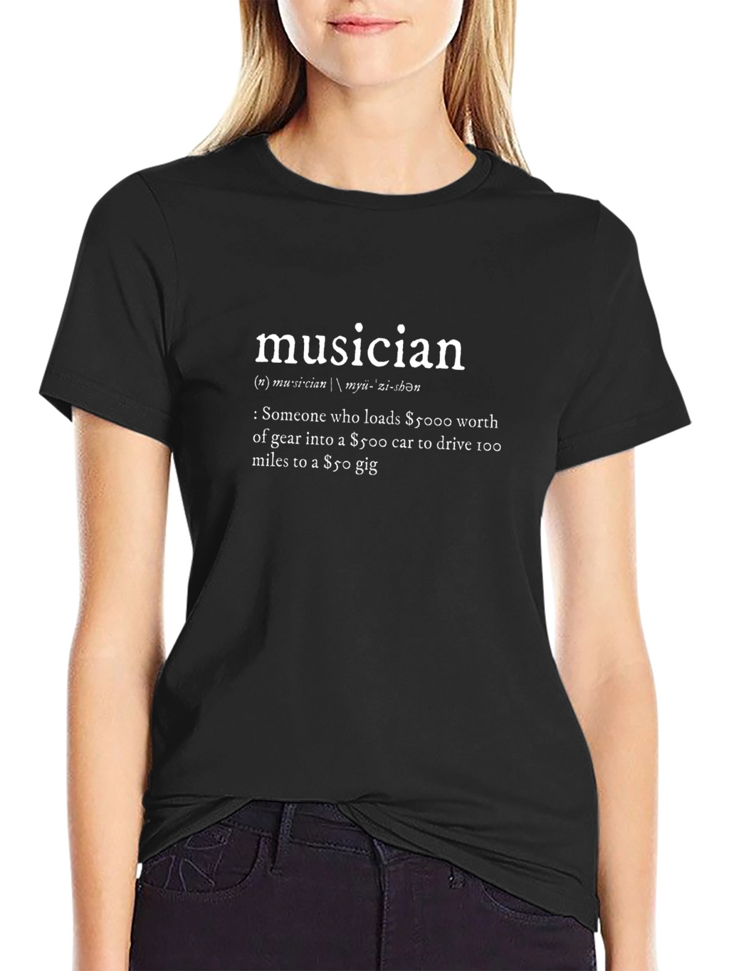 Musician Definition Black T-Shirt