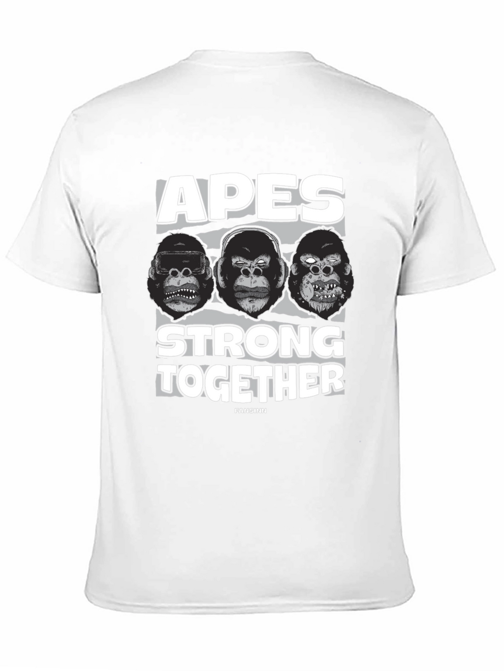 Apes Strong Together Black T-Shirt