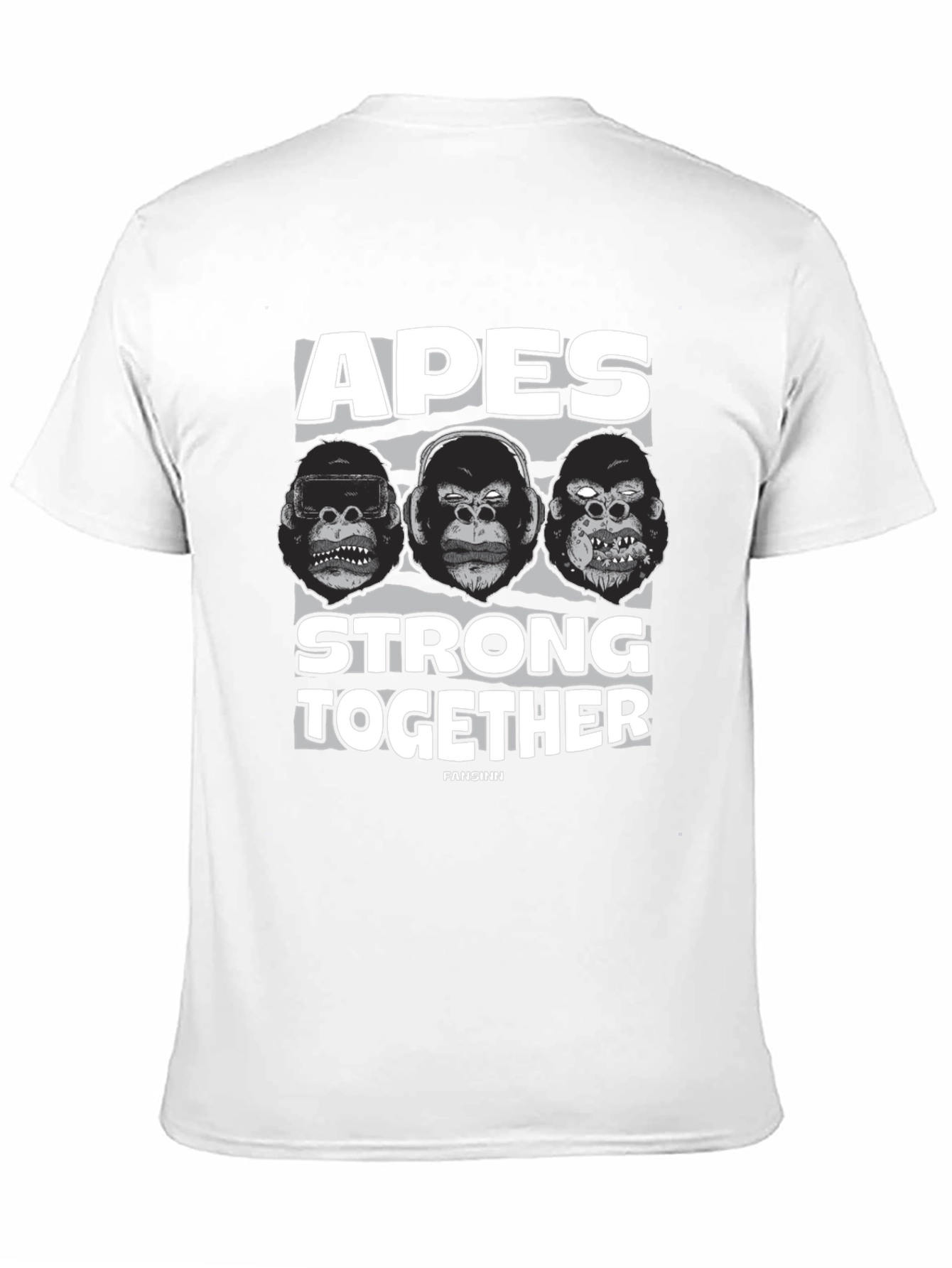 Apes Strong Together Black T-Shirt